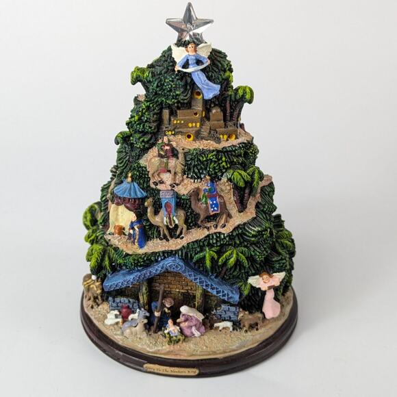 Thomas Kinkade 5.5" NATIVITY ORNAMENT Glory Newborn King Lighted Christmas Decor - Picture 2 of 16